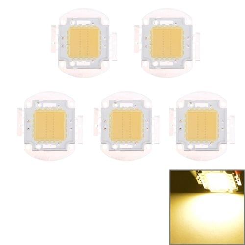5 PCS 20W High Power LED Integrated Light Lamp (Warm White)
