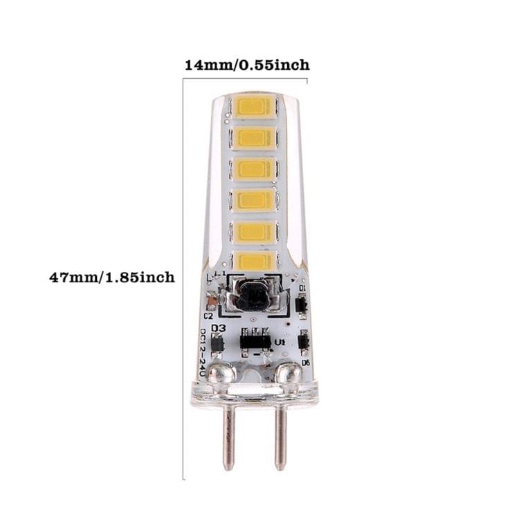 6 PCS YWXLight GY6.35 4W 12LEDs SMD 5730 Energy Saving LED Silicone Lamp (Warm White)