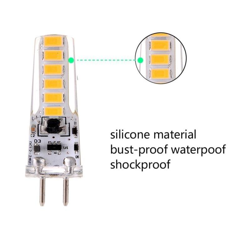 6 PCS YWXLight GY6.35 4W 12LEDs SMD 5730 Energy Saving LED Silicone Lamp (Warm White)