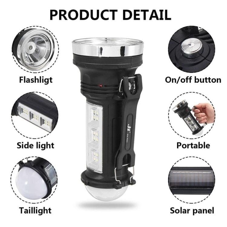 3 PCS Portable Outdoor Solar Rechargeable LED Lantern Flashlight Searchlight Camping Hanging Lamp