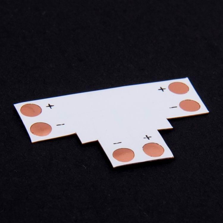 10 PCS 8mm 2 Pin T Type Connector FPC Board for SMD 3528 LED Strip
