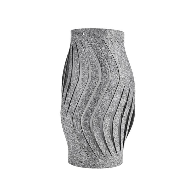 LAMPZ00E A-05A E14 / E27 Concise Style Curved Stripes Non-woven Fabric Lamp Shade, Not Included Light Bulb, Cable and Lamp Base
