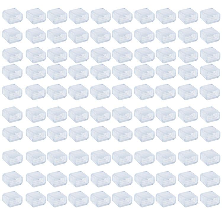 100 PCS 15mm Width Plastic End Cap for Casing SMD LED Strip