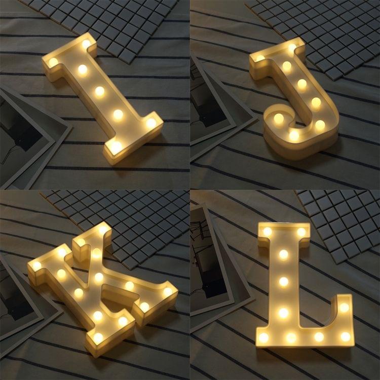 Alphabet D English Letter Shape Decorative Light