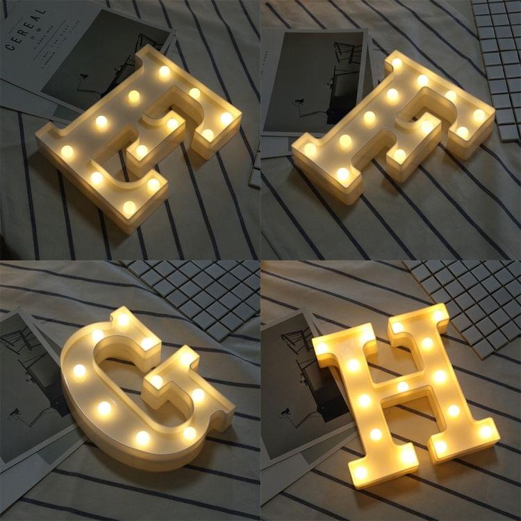 Alphabet D English Letter Shape Decorative Light