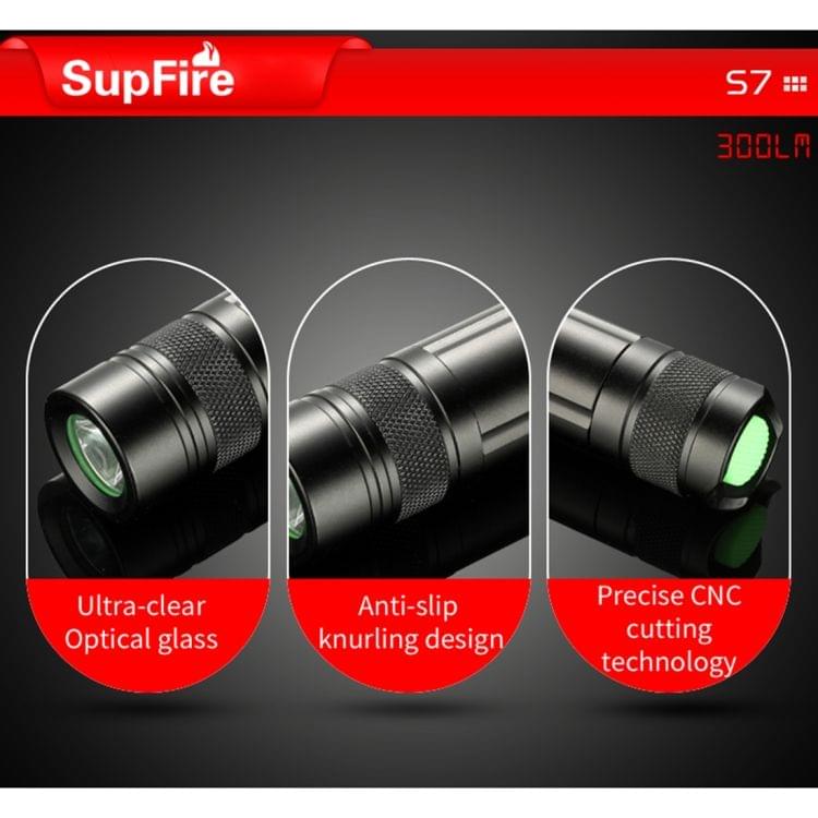 SupFire S7 CREE XPE 3W Water Resistant Strong LED Flashlight