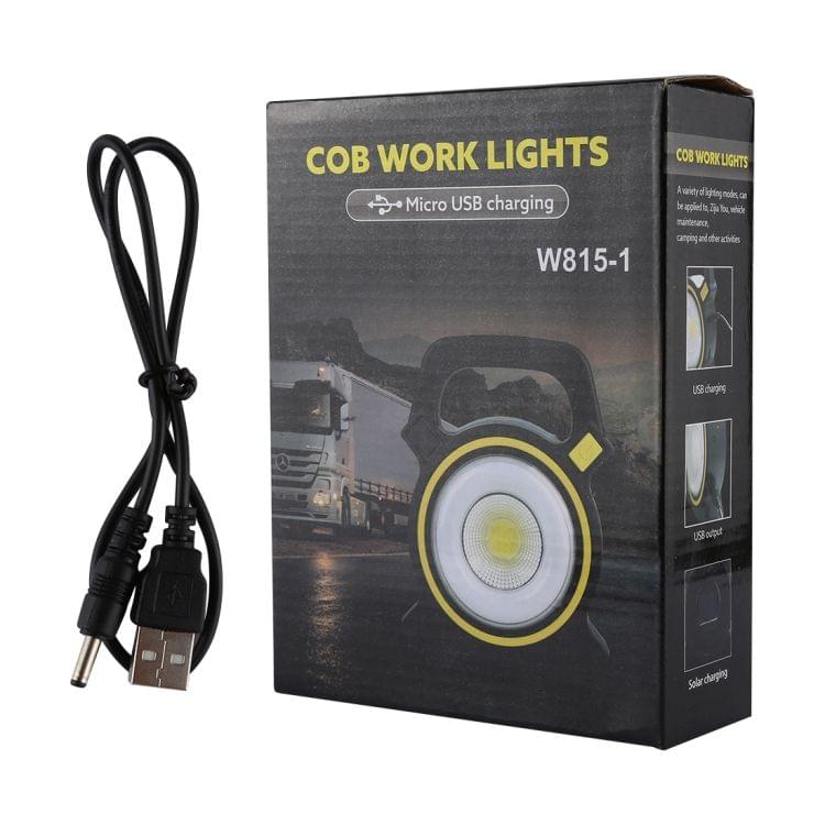 W815-1 10W Solar Rechargeable White Light COB LED Work Light