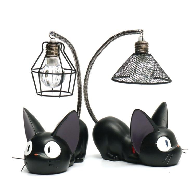 LED Night Light C reative Resin Cat Animal Night Light Ornaments Home Decoration Gift Small Cat Nursery Lamp Style 2