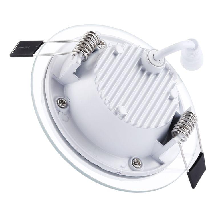 6W 10cm Round Glass Panel Light Lamp with LED Driver