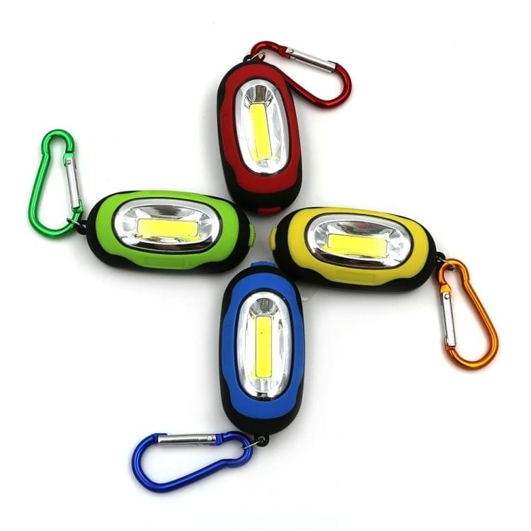 Portable Mini Keychain Pocket Torch COB LED Light Flashlight Lamp with 3 Modes(Red)