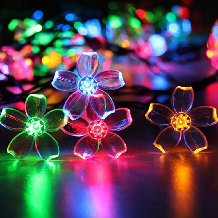 5m 50 LEDs Cherry Blossom  Holiday Decorative Light, Battery Powered (Colorful Light)