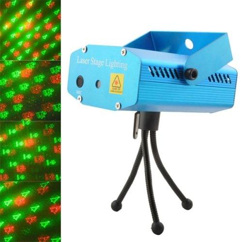 2-color LED Multifunction Disco DJ Club Holographic Laser Star Projector