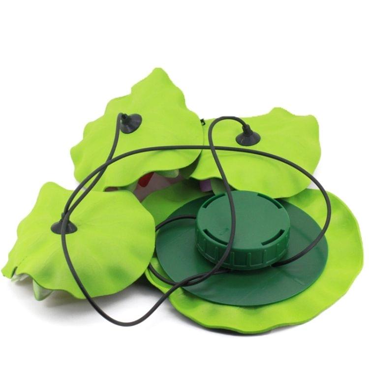 Solar Power Floating Waterproof Lotus Flower Lamp Light with Solar Panel