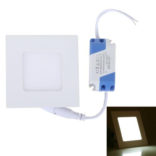 3W Natural White Light 8.5cm Square Panel Light Lamp with LED Driver