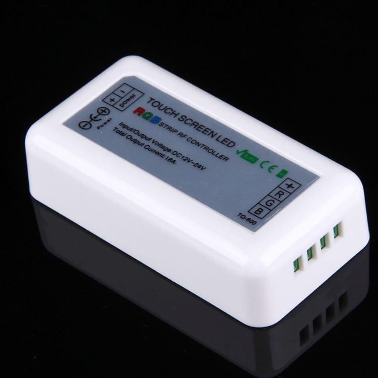 SX-600 Touch Series RF Wireless RGB LED Strip Round Controller, DC 12-24V 18A
