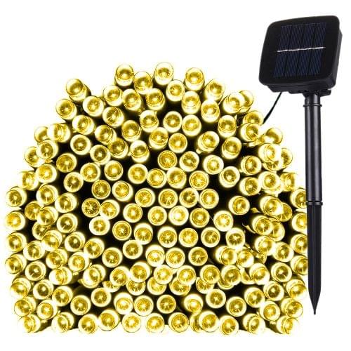 17m IP44 Waterproof  Solar Panel Fairy Lamp