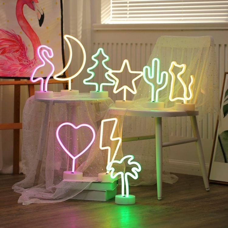 Dinosaur Shape Romantic Neon LED Holiday Light with Holder