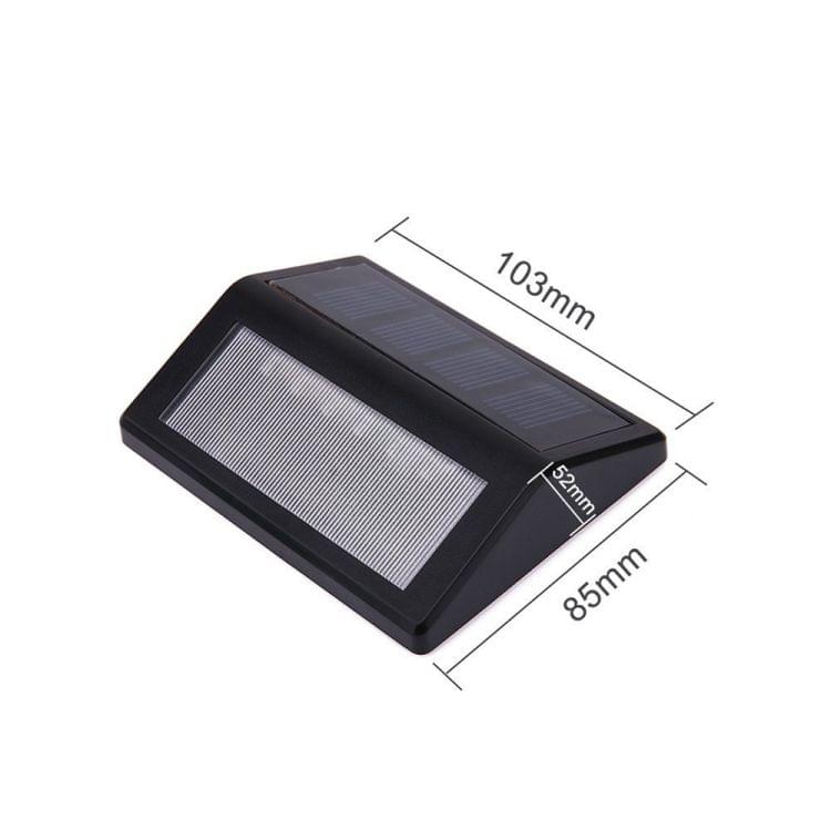 6 LEDs Solar Power IP55 Waterproof Light Sensor Wall Light Deck Lights(Warm Light)