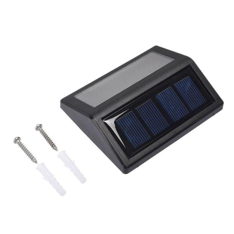 6 LEDs Solar Power IP55 Waterproof Light Sensor Wall Light Deck Lights(Warm Light)