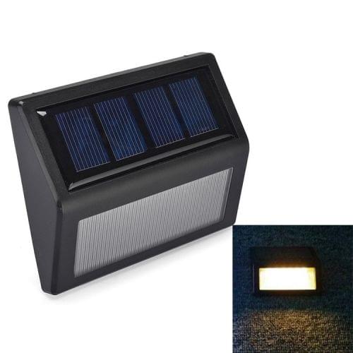 6 LEDs Solar Power IP55 Waterproof Light Sensor Wall Light Deck Lights(Warm Light)