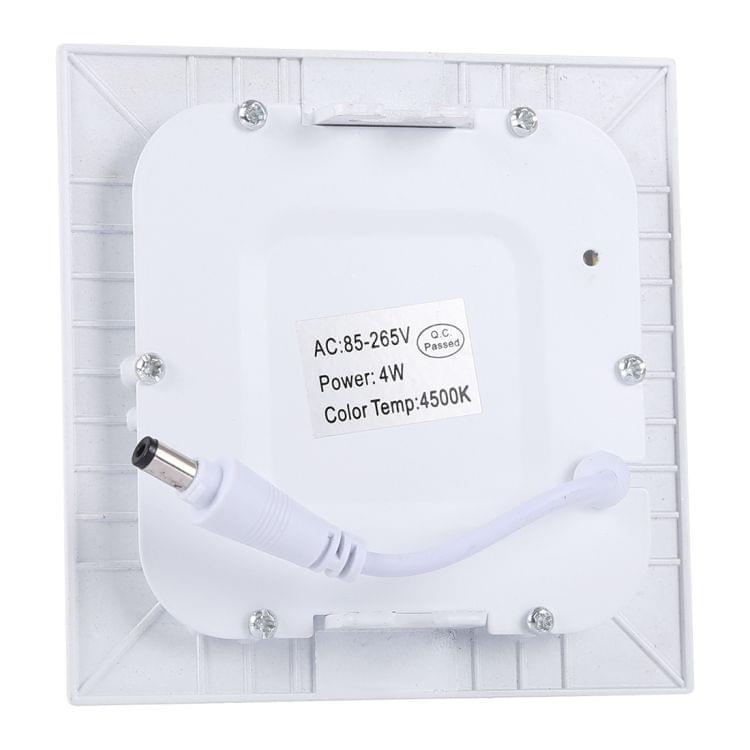 4W Natural White Light 8.5cm Square Panel Light Lamp with LED Driver
