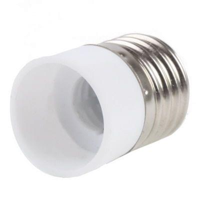 E14 to E27 Light Lamp Bulbs Adapter Converter(White)