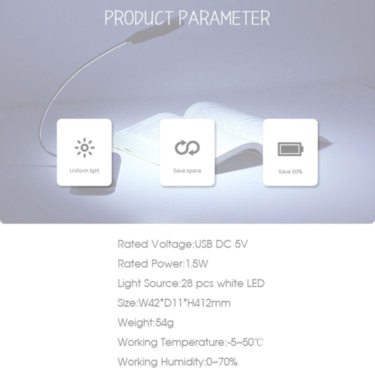 Sunshine T28 Touch Switch Flexible LED Reading Light