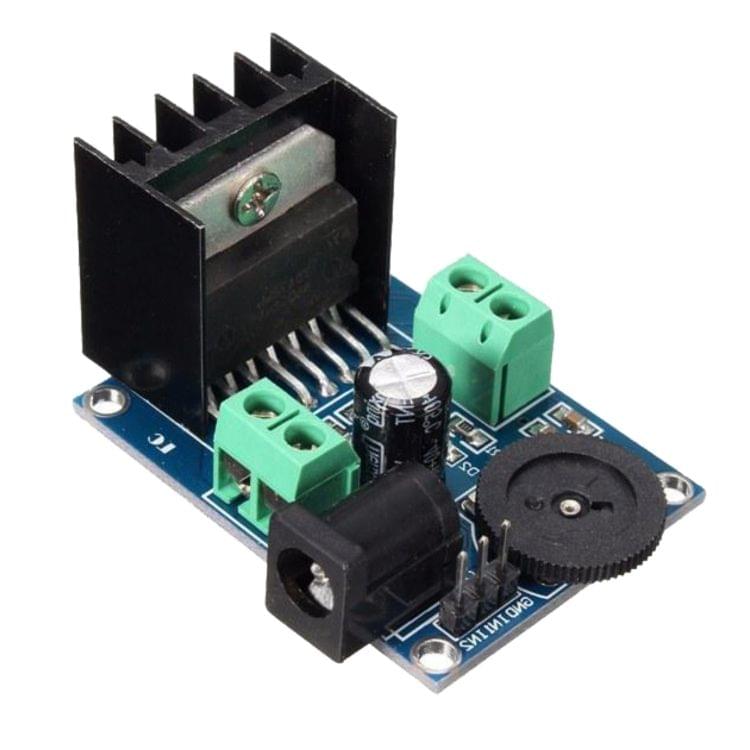 LDTR-WG0251 DC 6-18V TDA7297 Double Channel 10-50W Audio Power Amplifier DIY Module Board (Blue)