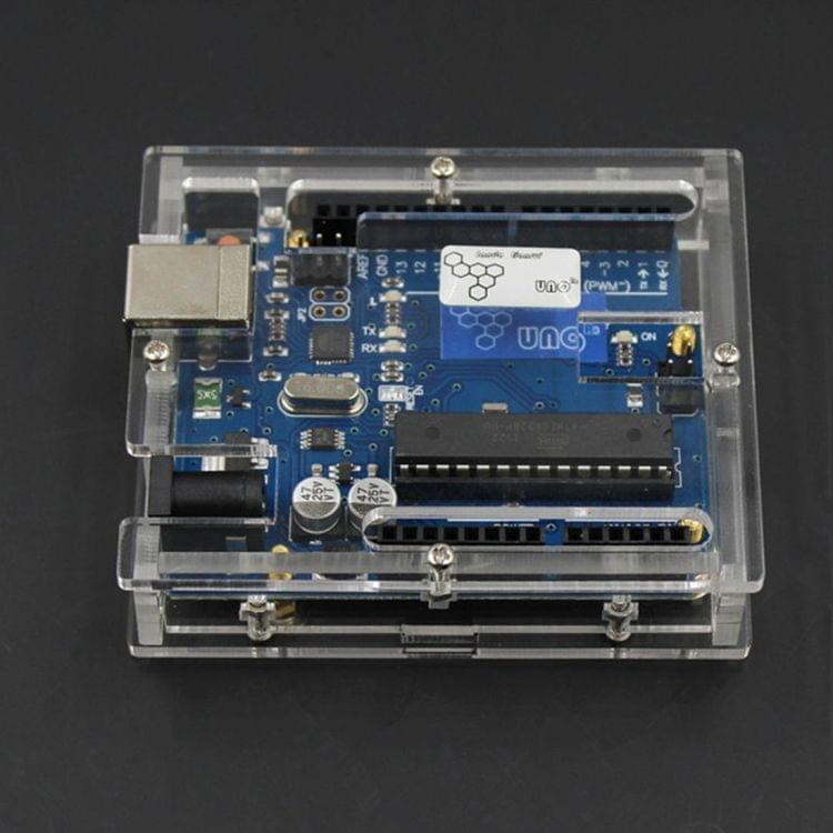 UNO R3 ATMEGA328 Development Board with Protective Case for Arduino