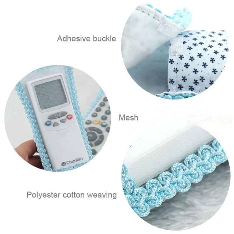 2 PCS Lace Fabric Bowknot Air Conditioning TV Remote Control Protective Cover Dust Jacket, M, Size: 21.5*8cm, Random Color Delivery
