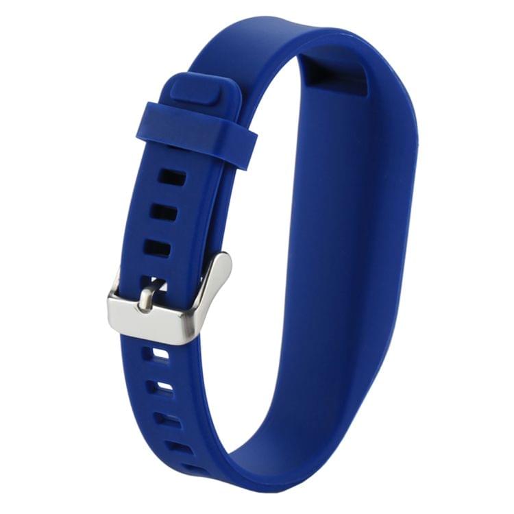 For Fitbit One Smart Watch Silicone Watchband, Length: about 24.2cm (Dark Blue)