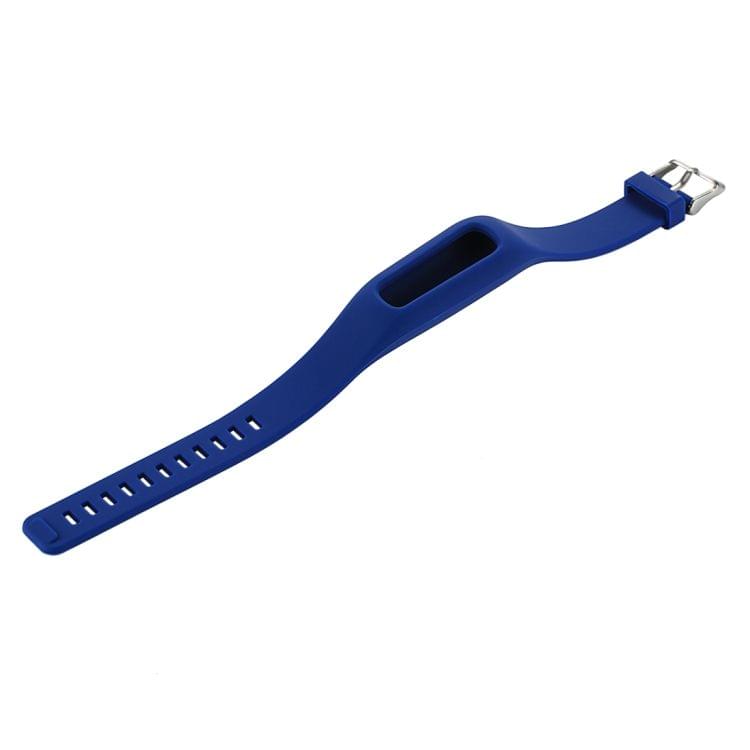 For Fitbit One Smart Watch Silicone Watchband, Length: about 24.2cm (Dark Blue)
