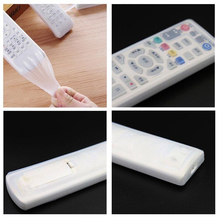 5 PCS Rabbit Design Long Air Conditioning / TV / Smart TV Box Remote Control Waterproof Dustproof Silicone Protective Cover, Size: 19.5*5*2cm
