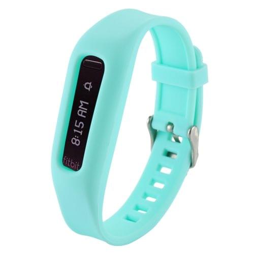 For Fitbit One Smart Watch Silicone Watchband, Length: about 24.2cm (Green)
