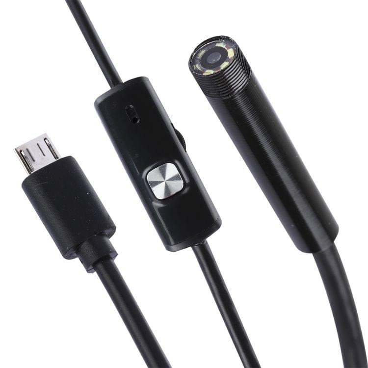 Waterproof Micro USB Endoscope Snake Tube Inspection Camera with 6 LED for Newest OTG Android Phone, Length: 1m, Lens Diameter: 7mm
