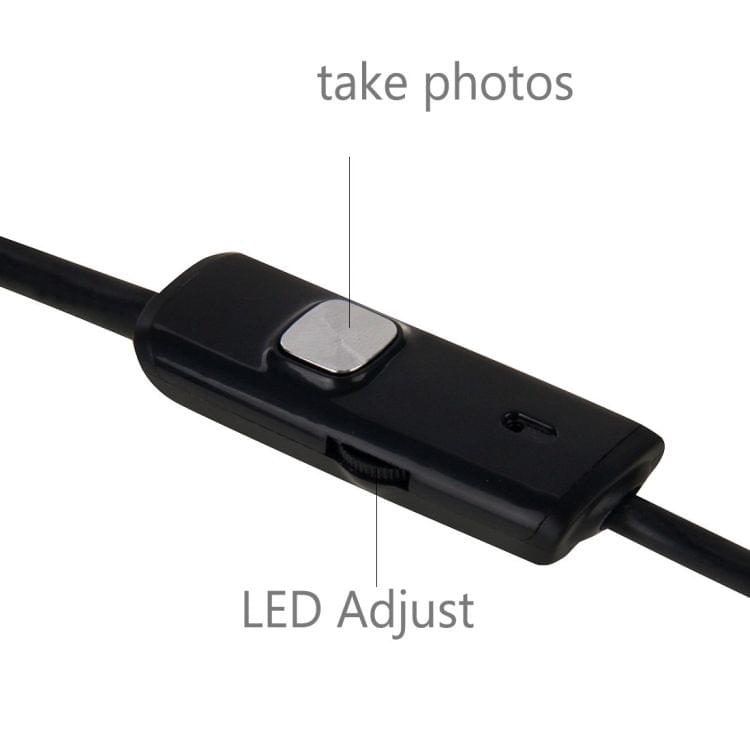 AN97 Waterproof Micro USB Endoscope Snake Tube Inspection Camera with 6 LED for Parts of OTG Function Android Mobile Phone, Length: 2m, Lens Diameter: 7mm
