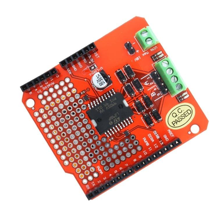 LDTR-WG0213 L298P DC Motor Driver Shield L298P Expansion Board (Red)
