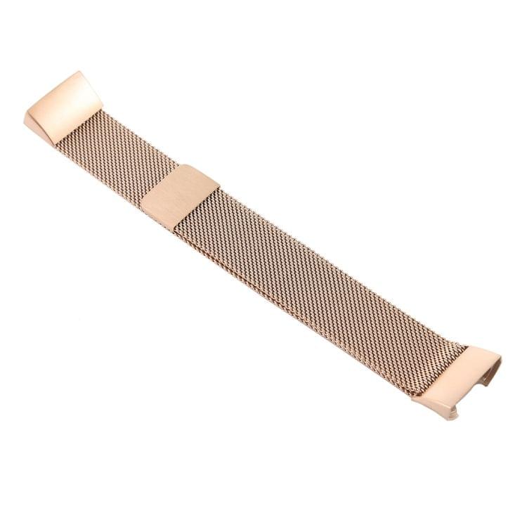 Metal Wrist Strap Watch Band for Fitbit Charge 3 (Gold)