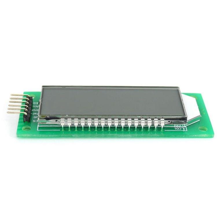 LDTR - WG0101 2.4 inch 6-digit 7-segment LCD Display Module for Arduino, Screen Display Backlight Color: Green