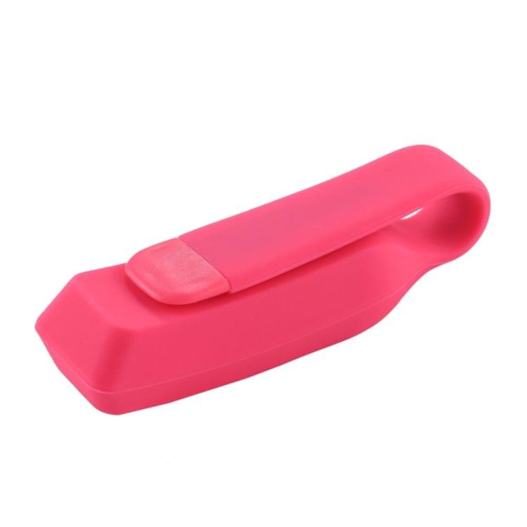 For Fitbit Alta Smart Watch Clip Style Silicone Case, Size: 6.3x1.8x1.7cm (Magenta)