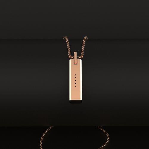 Mijobs Metal Screwless Magnetic Pendant Necklace for Fitbit Flex 2, Host not Included (Gold)