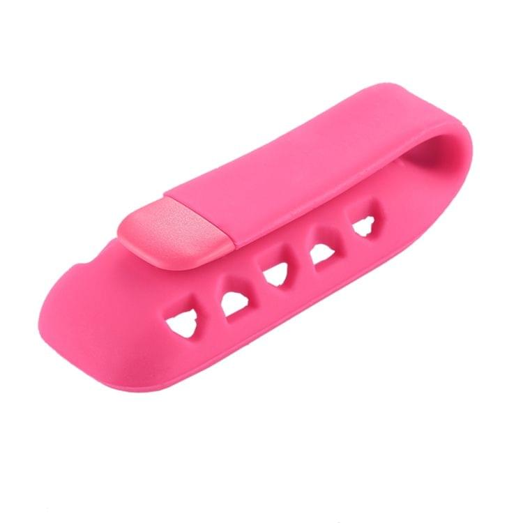 For Fitbit One Smart Watch Clip Style Silicone Case, Size: 6x2.2x1.5cm (Magenta)