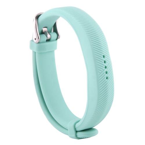 For Fitbit  Flex 2 Bracelet Watch Oblique Texture Silicone Watchband, Full Length: 25cm (Green)