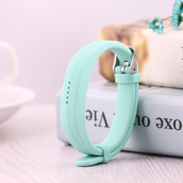 For Fitbit  Flex 2 Bracelet Watch Oblique Texture Silicone Watchband, Full Length: 25cm (Green)