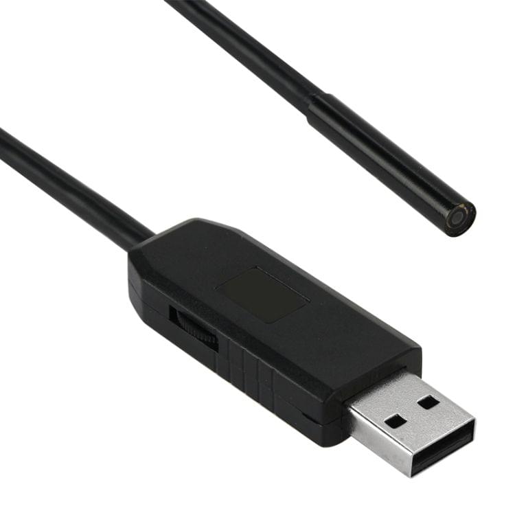Waterproof USB Endoscope Inspection Camera with 6 LED for Parts of OTG Function Android Mobile Phone, Length: 2m, Lens Diameter: 5.5mm