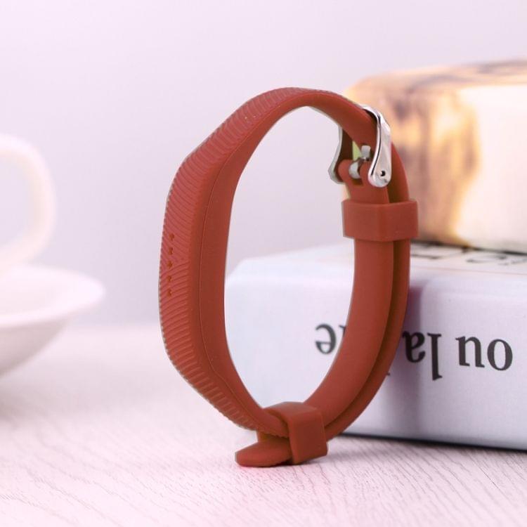 For Fitbit  Flex 2 Bracelet Watch Oblique Texture Silicone Watchband, Full Length: 25cm (Orange)