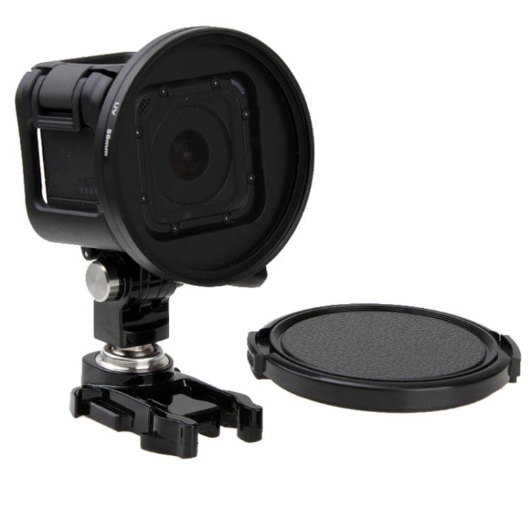 58mm Round Circle UV Lens Filter with Cap for GoPro HERO5 Session /HERO4 Session /HERO Session