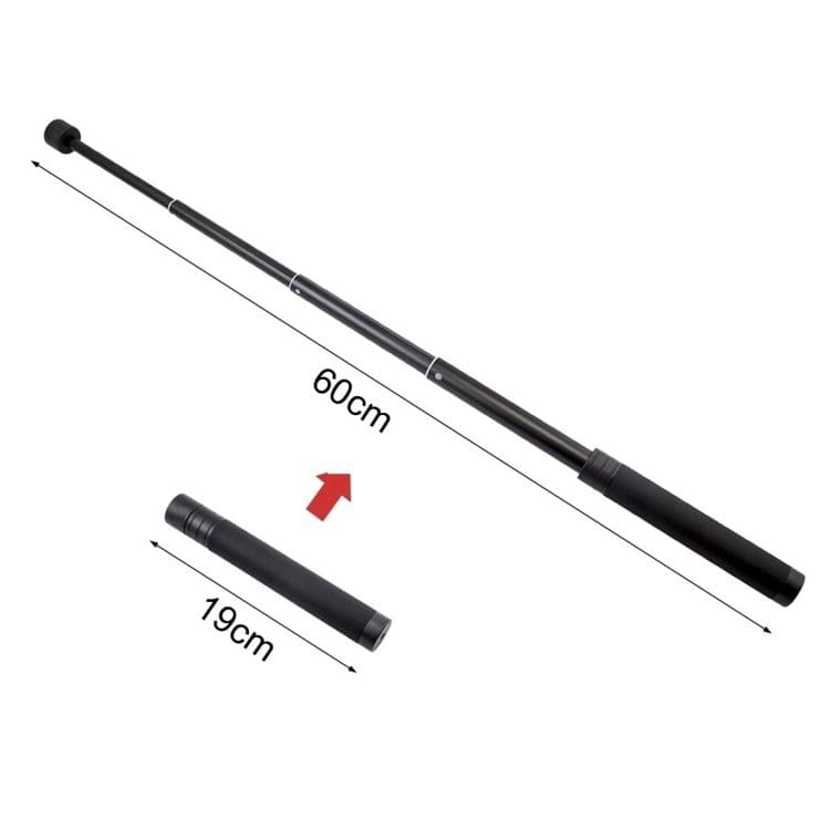 Handheld Gimbal Aluminum Alloy Extension Rod Tube for Feiyu, Length: 19-60cm, Diamond Texture Head (Black)