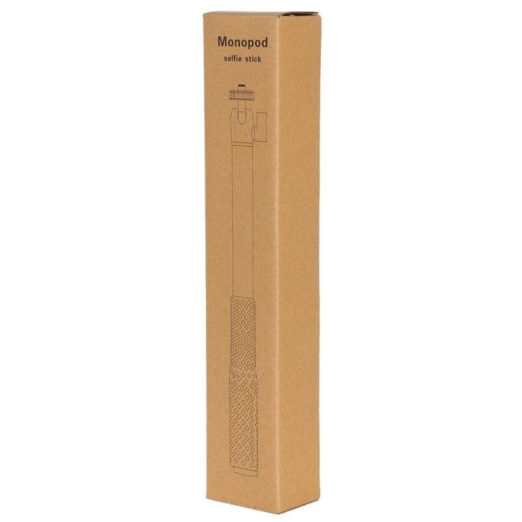 Universal 360 degree Selfie Stick with Black Rope for Gopro, Cellphone, Compact Cameras with 1/4 Threaded Hole, Length: 300mm-710mm