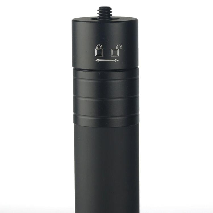 Handheld Gimbal Aluminum Alloy Extension Rod Tube for Feiyu, Length: 19-60cm (Black)